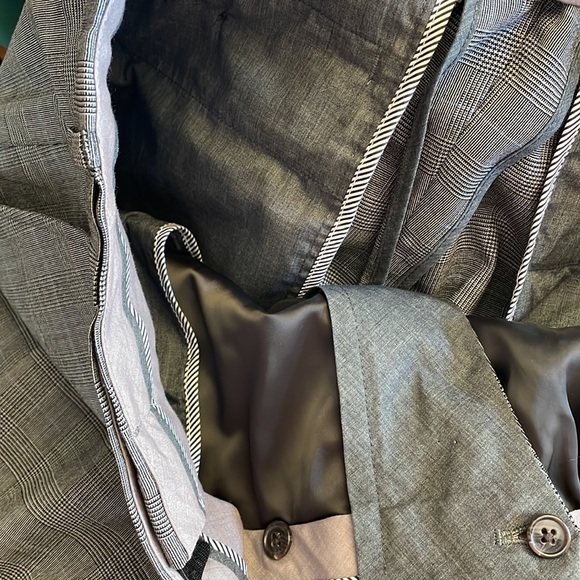 LANDS END 38 x 30 men’s wool stretch classic transitional fit pants with cuffs - Picture 10 of 15